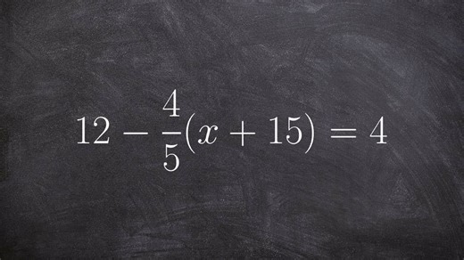 How to solve a multi-step equation using distributive property