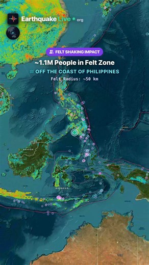 M4.8 Earthquake — Philippine Sea (88 km SW of Cotabato, Philippines)