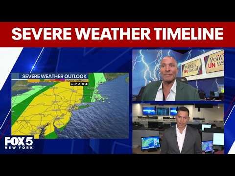 NYC weather timeline: Here's when rain could be the heaviest