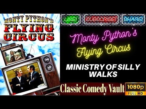 Monty Python, Ministry of silly walks, John Cleese, Michael Palin, HD