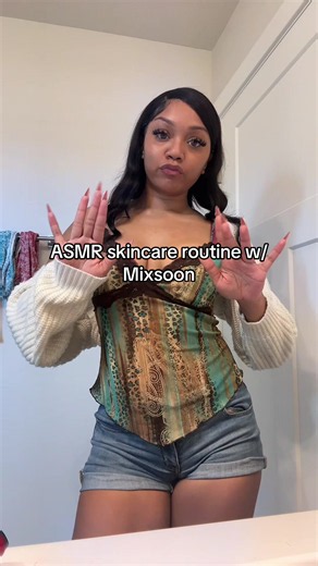 ASMR skincare routine with Mixsoon - gentle steps