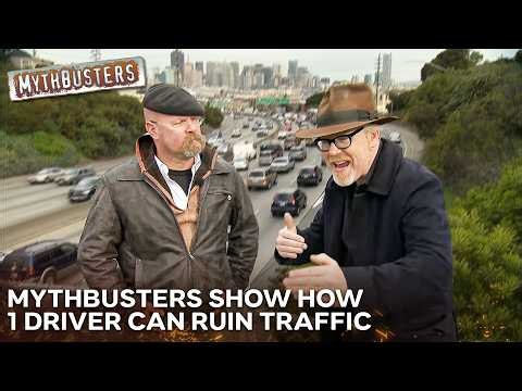 Can One Driver Braking Actually Cause A Traffic Jam Miles Back? | MythBusters