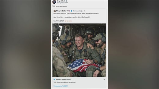 Gov. Abbott posts, deletes AI-generated photo