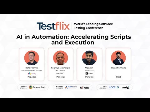 Panel Discussion - AI in Automation: Accelerating Scripts and Execution | Testflix 2025