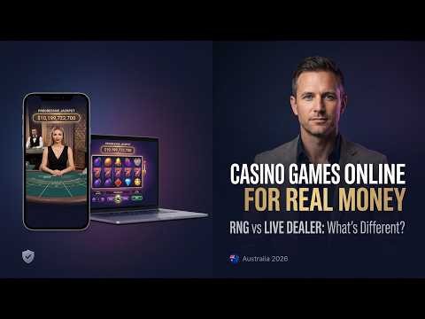 🎰 Casino Games Online for Real Money: RNG vs Live 🇦🇺 2026
