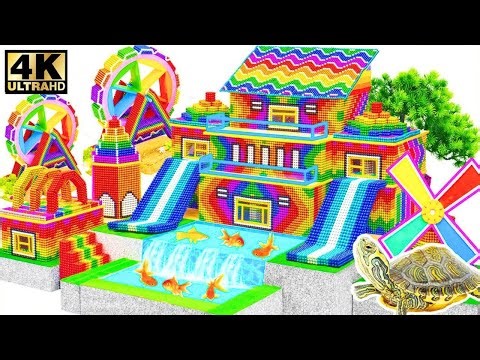 How To Build Old Trafford Stadium Of Animal Planet Adventure Playground With Fish Tank And Slide