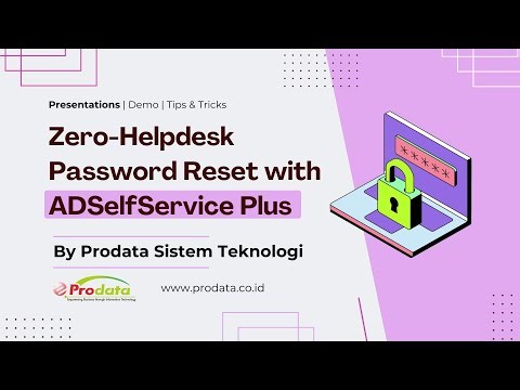 Identity Security & Password Self-Service dengan ADSelfService Plus | Prodata ManageEngine Indonesia