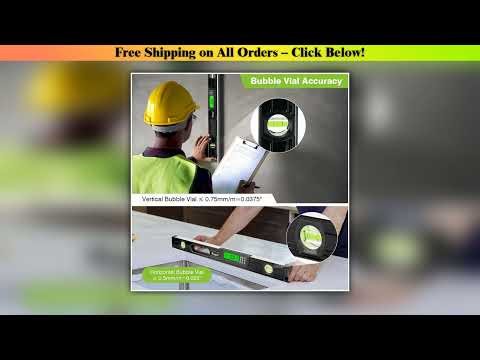 Huepar Digital Display level Inclinometer 610mm Electronic 360Protractor Angle Finder With Magnets