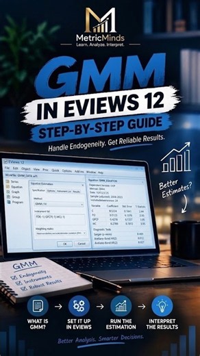 Why Use GMM? 🤔 | Handle Endogeneity in EViews #shortsviral