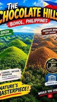 THE CHOCOLATE HILLS OF BOHOL: A NATURAL WONDER #philippines #travel #discoverph #nature #vacation