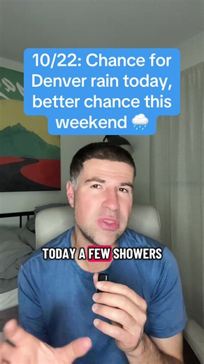 Denver rain forecast today and weekend chance — Oct 22