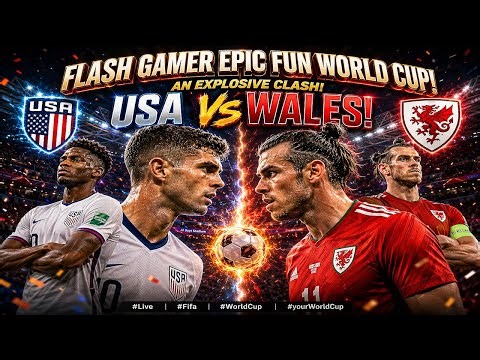 ⚽Flash Gamer FIFA World Cup Returns as United States Vs Wales!!! #USA #Wales #WorldCup #Fifa #fyp