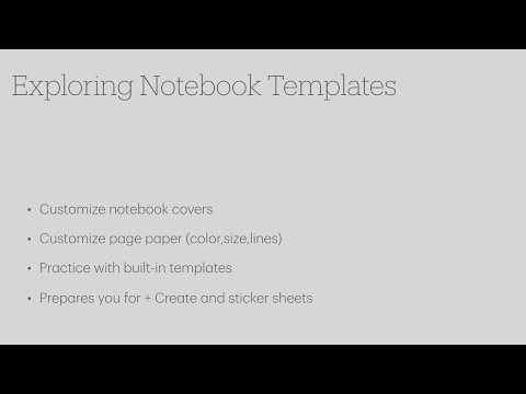 Lesson 2.3: Notebooks, Templates & Covers | Noteful 101