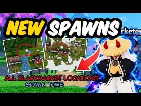 UPDATED BLACK MARKET SPAWN TIMES + NEW LOCATIONS! FULL GUIDE | Project Slayers 2