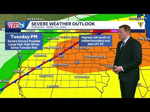 Iowa weather: Severe weather threat returns this afternoon and evening