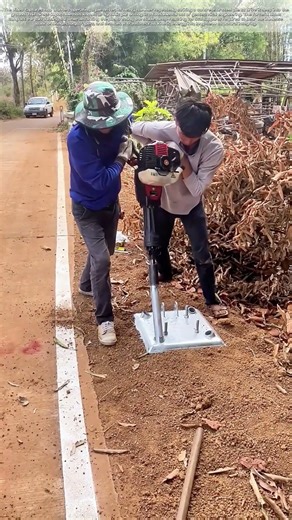 Driving Foundations: The Hammer's Rhythm Beneath Our Feet