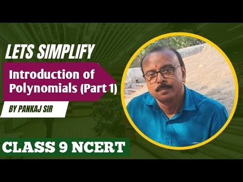 Class 9th Maths NCERT chapter 2, Polynomials, Introduction of Polynomials (Part 1)