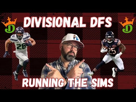 NFL DFS Divisional Round DraftKings Strategy And Picks | Run The Sims With A Milly Maker Winner