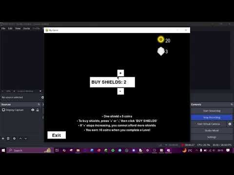My Buy Shields Screen (Pygame)