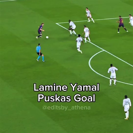 Lamine Yamal Puskas Goal 😭💔 || Song: RAGING WOLF 🎵 || #fyp #edit #barcelona #classico #lamineyamal