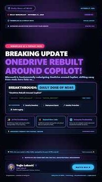 Daily Dose of M365: ✨ DAILY DOSE OF M365: ONEDRIVE REBUILT AROUND COPILOT!: #Shorts