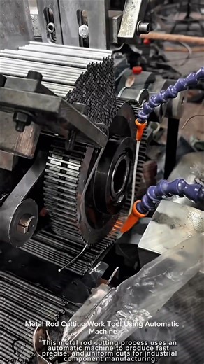 Metal Rod Cutting Work Tool Using Automatic Machine #worktool