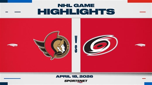 NHL Game 1 Highlights | Senators vs. Hurricanes - April 18, 2026