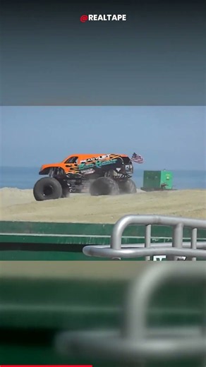 Big Air on the Beach, Then 1/2 Speed 🚚 | Monsters on the Beach 2011