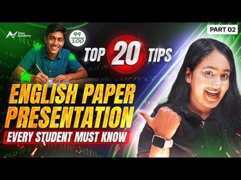 Top 20 English Paper Presentation Tips ✍️📝Every Student Must Know – PART 02 🚀📚