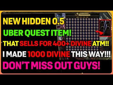 HOW TO MAKE 400+ Divine PER Character Farming This NEW 0.5 HIDDEN Quest Item In POE 2!