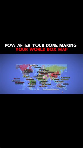Took me 2 months to make this world box map! #fyp #worldbox #worldboxsimulat0r #geography #map
