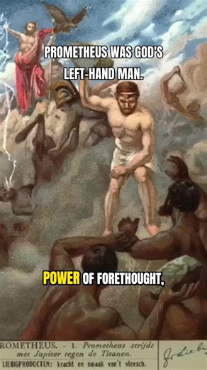 Prometheus was God's left-hand man. — Prometheus began as God's right-hand man, or left-hand man, exactly like Lucifer before the fall, and the Christian hell and the Christian Satan were both built from pieces of his story. 🎙 Jason Reza Jorjani · Piece 113 · Ch 11 · The Promethean answer #JasonJorjani #Prometheus #Prometheism #SpectralRevolution #PrometheanSignal