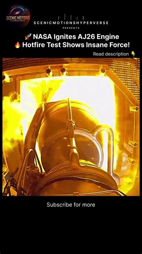 NASA Ignites AJ26 Rocket Engine 🚀 Insane Hotfire Test Power!