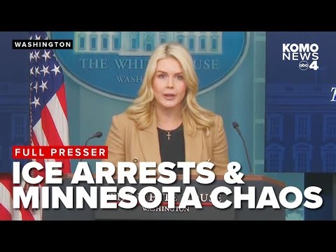 FULL PRESSER: Leavitt addresses Minnesota protests & ICE arrests, Trump healthcare plan, gas prices