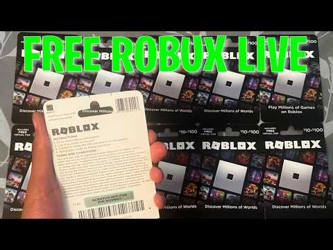 🔴 FREE 100,000 ROBUX GIVEAWAY LIVE! (Roblox)