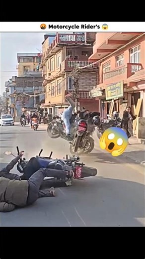 MOTORCYCLE CRASHES LOCAL PUBLIC🤬 Insane Crash 3 bike#motorcycle #riders
