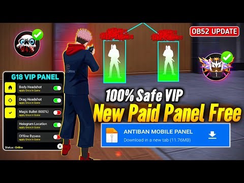 Free Fire Panel Mobile 🔥 FF Antiban Panel OB52 | Free Fire Hack New 😈 FF Injector 2026 | FF Panel