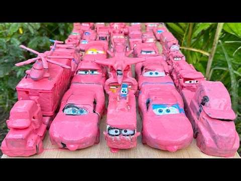 Clean up muddy minicars & disney pixar car convoys! Play in the garden