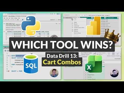 Excel vs Power BI vs SQL vs Python | Grocery Store Market Basket Analysis