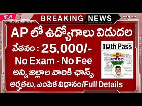 🚨 AP లో అటెండర్ జాబ్ నోటిఫికేషన్ , Exam లేదు |Latest jobs in ap | AP Govt Jobs | Job Search telugu
