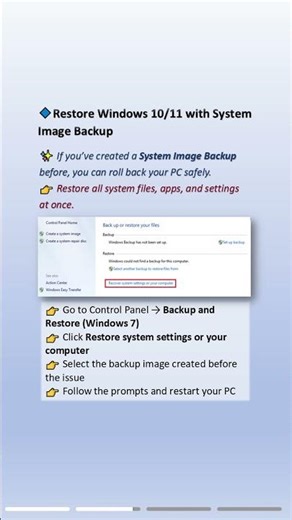 How to Restore Windows 10 to a Previous Date