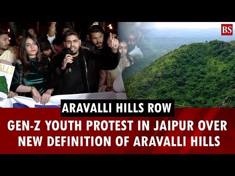 Aravalli hills row: Gen-Z youth protest in Jaipur over new definition of Aravalli hills | Rajasthan