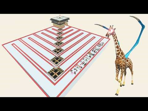 ESCAPE FROM ALIEN GIRAFFE #2 - Animal Revolt Battle Simulator - ARBS