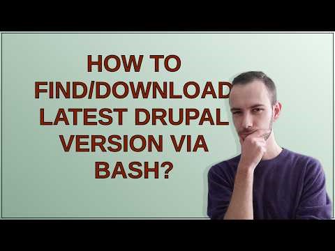 Drupal: How to find/download latest drupal version via bash?