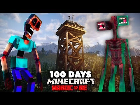 We Created TOWER to Survive HORRIFYING CREATURE IN Minecraft Hardcore 