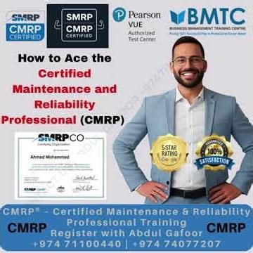 Certified Maintenance & Reliability Professional (CMRP®) Training Program