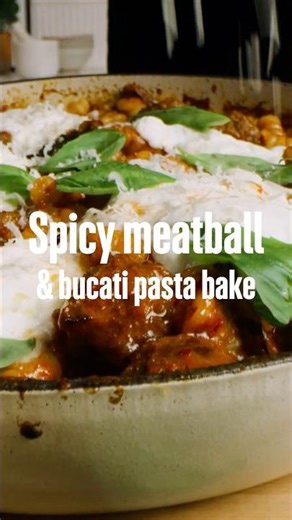 Ottolenghi’s Ultimate Spicy Meatball & Bucati Pasta Bake | Waitrose