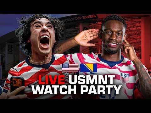 🔴 LIVE: Fans watch USMNT vs. Bosnia-Herzegovina at the World Cup | ESPN FC
