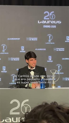 Alcaraz habla de su lado más humano tras ganar el Premio Laureus 2026 al deportista del año