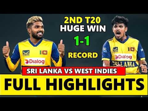 Sri Lanka vs West Indies 2nd T20 Full Match Highlights 2026